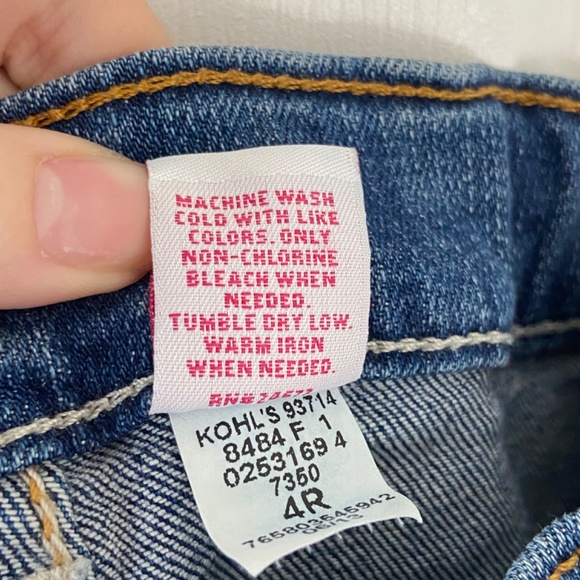 Sonoma bootcut jeans pockets elastic waist buttons in Girls Size 4 (Little Kids) - Picture 16 of 16